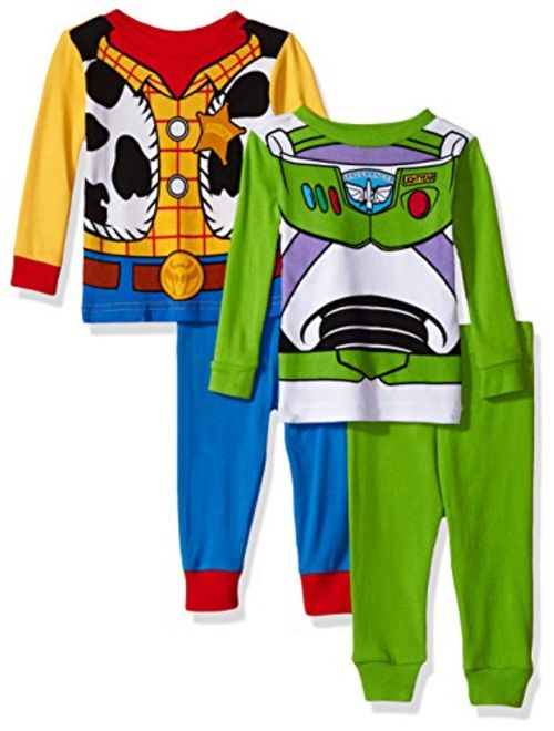 Disney Boys' Toy Story 4-Piece Cotton Pajama Set