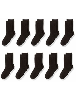 Kids' 10-Pack Cotton Crew Sock