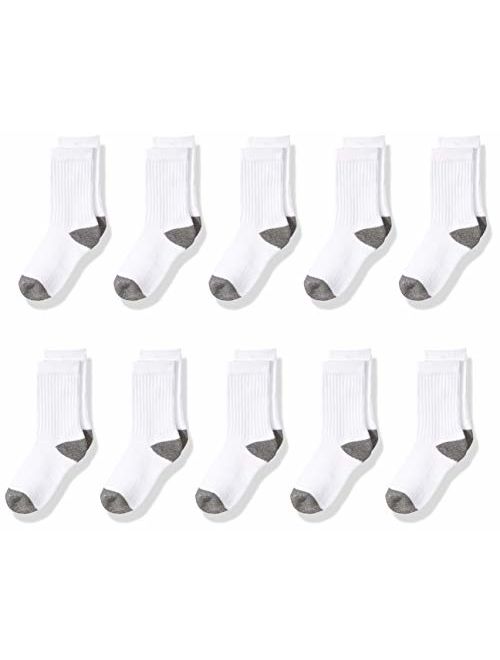 Amazon Essentials Kids' 10-Pack Cotton Crew Sock