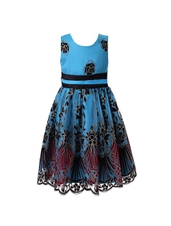 Richie House Girls' Sweet Party Multi-Layered Dress Size 2-12Y RH2142