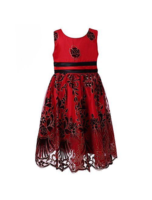 Richie House Girls' Sweet Party Multi-Layered Dress Size 2-12Y RH2142