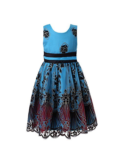 Richie House Girls' Sweet Party Multi-Layered Dress Size 2-12Y RH2142