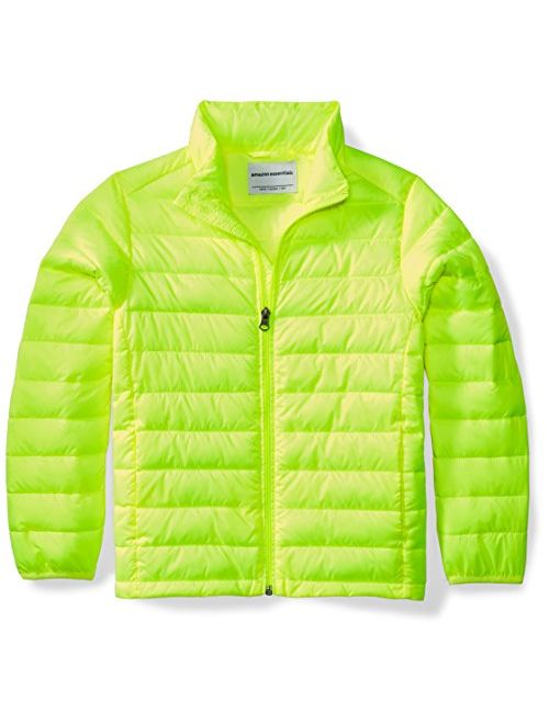 Amazon Essentials Boy's Lightweight Water-Resistant Packable Puffer Jacket