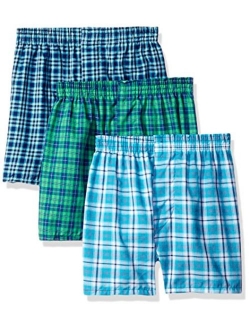 Boys' Tartan Woven Boxer (Pack of 3)