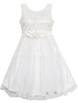 Girls Dress Shinning Sequins Beige Tulle Layers Wedding Pageant