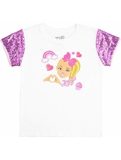 JoJo Siwa Girls' Sequin Short Sleeve T-Shirt