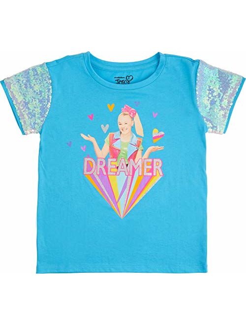 JoJo Siwa Girls' Sequin Short Sleeve T-Shirt