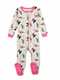 Kids Pajamas Baby Boys Girls Footed Pajamas Sleeper 100% Cotton (Size 6-12 Months-5 Toddler)