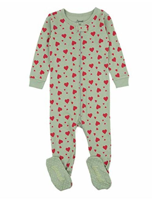 Leveret Kids Pajamas Baby Boys Girls Footed Pajamas Sleeper 100% Cotton (Size 6-12 Months-5 Toddler)