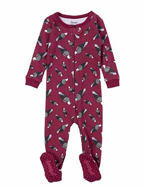 Leveret Kids Pajamas Baby Boys Girls Footed Pajamas Sleeper 100% Cotton (Size 6-12 Months-5 Toddler)