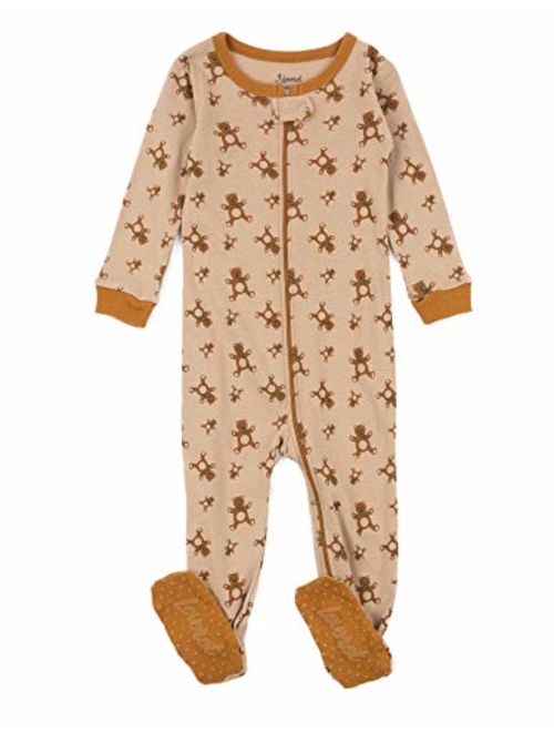 Leveret Kids Pajamas Baby Boys Girls Footed Pajamas Sleeper 100% Cotton (Size 6-12 Months-5 Toddler)