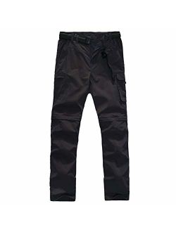 JOMLUN Boy's Casual Quick Dry Outdoor Convertible Trail Pants Hiking Climbing Trouers Kids' Cargo Pants