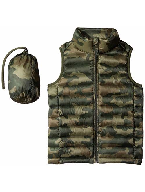 Amazon Essentials Boy's Lightweight Water-Resistant Packable Puffer Vest