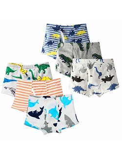 Cczmfeas Boys Toddler Dinosaur Cotton Underwear Boxer Briefs 6 Pack