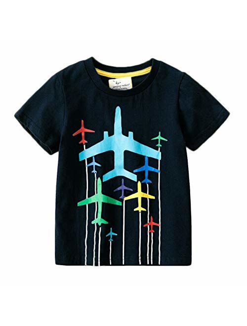 ZETIY Toddler Little Boys Chromatic Airplane Tees Shirts Tops