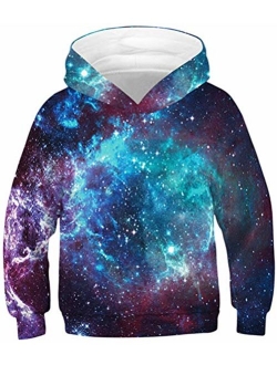 GLUDEAR Boys Girls 3D Print Graphic Sweatshirts Long Sleeve Pullover Hoodies