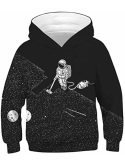 GLUDEAR Boys Girls 3D Print Graphic Sweatshirts Long Sleeve Pullover Hoodies