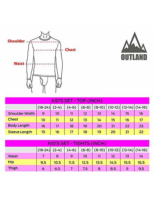 5 Set Boys Thermal Underwear Soft Fleece Lined Long Johns Kids Base Layer  Top Bottom Warm Set for Winter Skiing