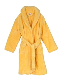 TowelSelections Boys Robe, Kids Plush Shawl Fleece Bathrobe