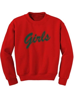 FerociTees Girls Shirt Rachel Monica (Green) Crewneck Sweatshirt