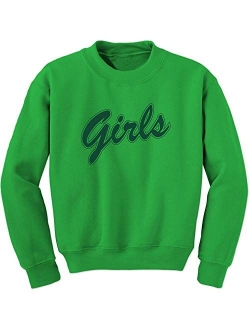 FerociTees Girls Shirt Rachel Monica (Green) Crewneck Sweatshirt