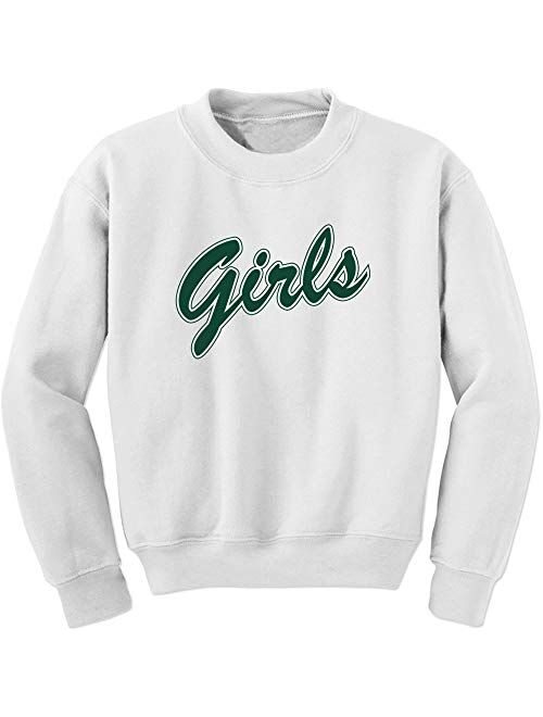 FerociTees Girls Shirt Rachel Monica (Green) Crewneck Sweatshirt