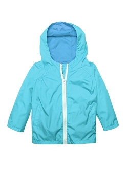 Little Kid Waterproof Lightwight Jacket Outwear Raincoat with Hooded