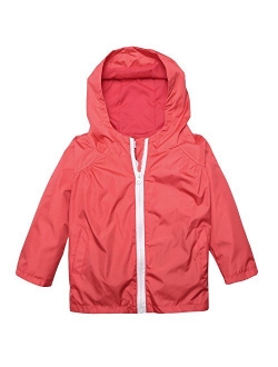 Little Kid Waterproof Lightwight Jacket Outwear Raincoat with Hooded