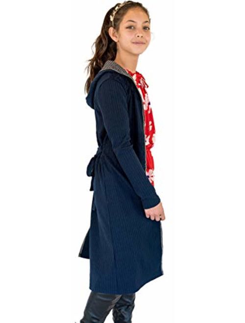 Smukke, Big Girls Tween Beautiful Floral Printed Long Sleeves Dresses (with Options), 7-16