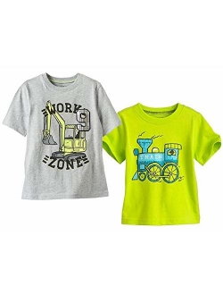 Coralup Unisex Toddler Boys Girls Cotton Tee Short Sleeve Tshirt Summer Tops