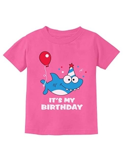 Tstars - Birthday Shark Doo doo Song Funny Gift Toddler Kids T-Shirt