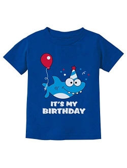 Tstars - Birthday Shark Doo doo Song Funny Gift Toddler Kids T-Shirt