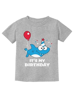 Tstars - Birthday Shark Doo doo Song Funny Gift Toddler Kids T-Shirt