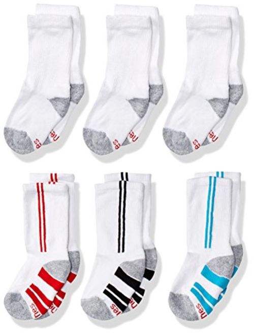 Hanes Boys' 12-Pairs EZ Sort Crew Socks