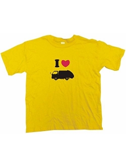 I Heart Love Garbage Truck Little Boy's Kids Tee Shirt