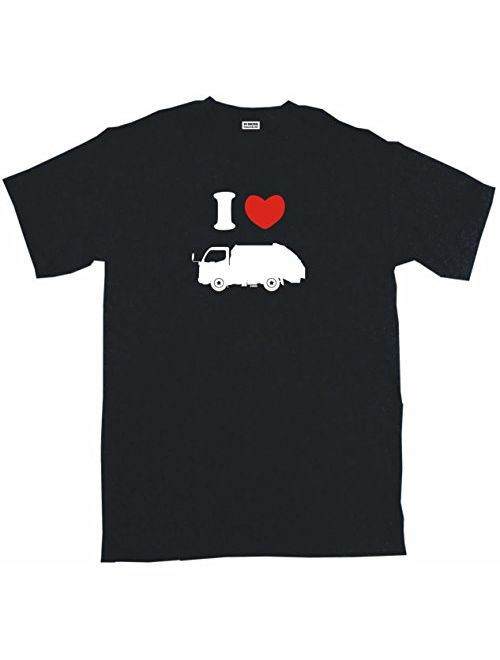 I Heart Love Garbage Truck Little Boy's Kids Tee Shirt