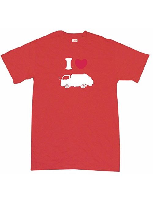 I Heart Love Garbage Truck Little Boy's Kids Tee Shirt