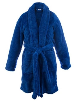 BC BARE COTTON Kids Microfiber Fleece Shawl Robe - Boys