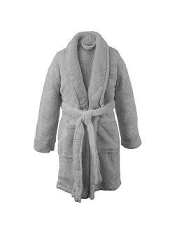 BC BARE COTTON Kids Microfiber Fleece Shawl Robe - Boys