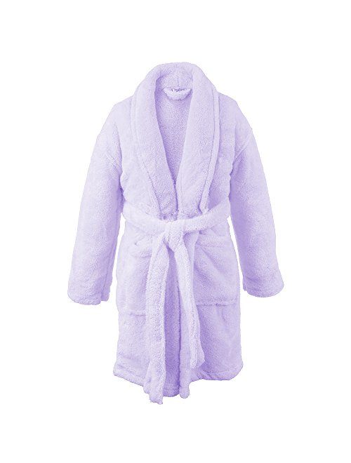 BC BARE COTTON Kids Microfiber Fleece Shawl Robe - Boys