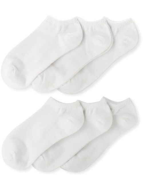 Jefferies Socks Girls' Six-Pack Seamless Capri Liner Sock