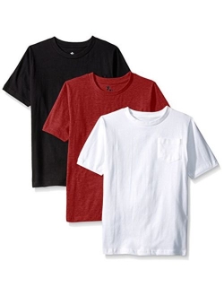 American Hawk Boys 3 Piece Pack Crew Neck Pocket T-Shirt