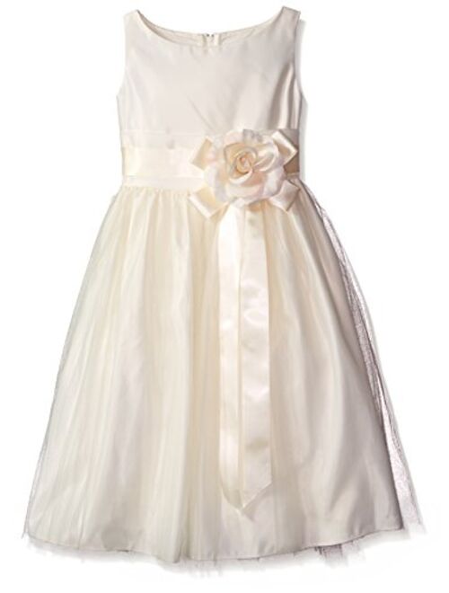 Baby Toddler Flower Girl Vintage Satin Tulle Special Occasion Dress - 11 Colors