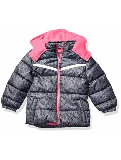 Pink Platinum Girls' Cut and Sew Puffer Jacket