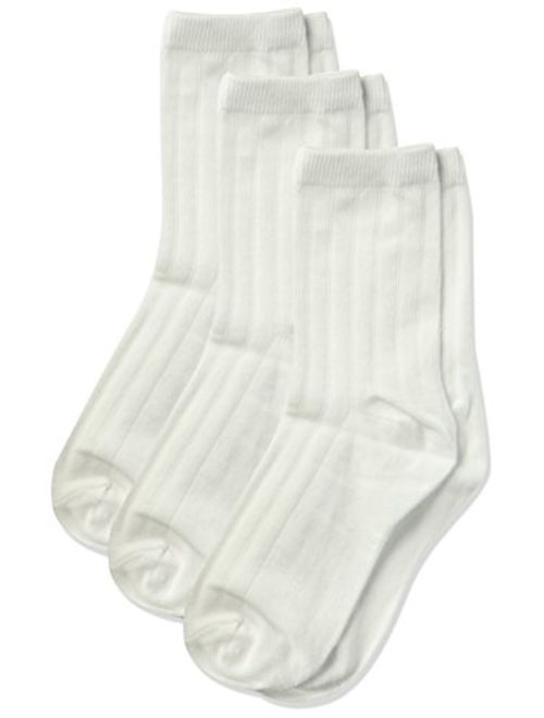 Jefferies Socks Big Boy's Rib Dress Crew Socks (Pack of 3)