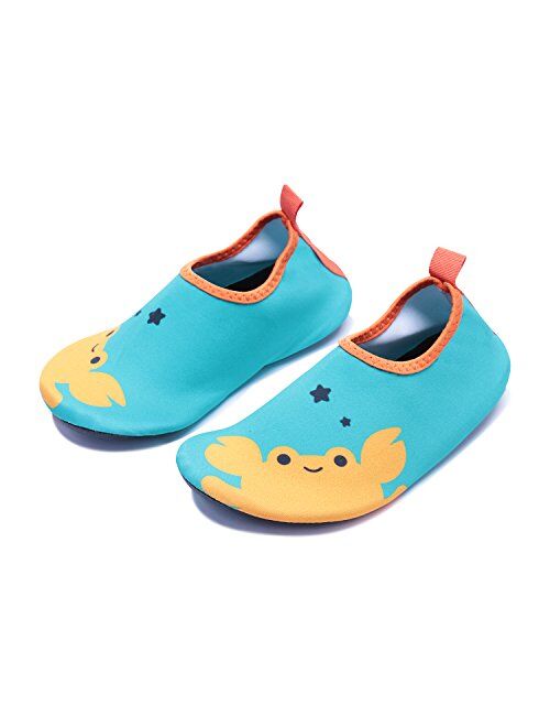 WXDZ Boys Girls Water Shoes Swim Shoes Quick Drying Barefoot Aqua Socks for Kids Beach Pool