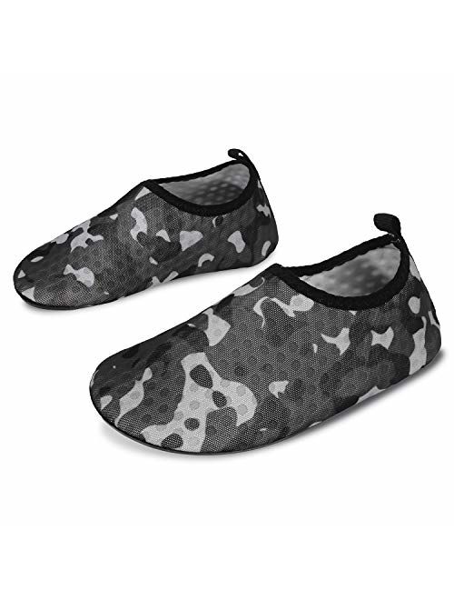 L-RUN Kids Swim Water Shoes Barefoot Aqua Socks Shoes for Beach Pool Surfing Yoga