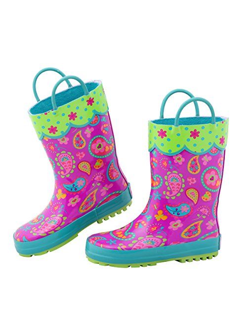 Stephen Joseph Girls All Over Print Rain Boots