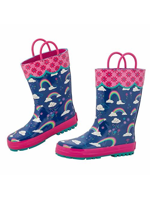 Stephen Joseph Girls All Over Print Rain Boots