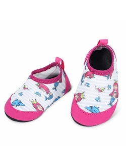 L-RUN Baby Water Shoes Barefoot Skin Aqua Sock Swim Shoes for Beach Swim Pool